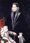 Portrait of Maria Manrique de Lara y Mendoza and her daughter